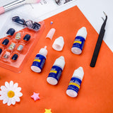 Sneldrogende Nagellijm Flessen - Sterke Hechting voor Kunstnagels - Eenvoudig in Gebruik - Perfect voor Nail Art en Professioneel Gebruik - Set van 12