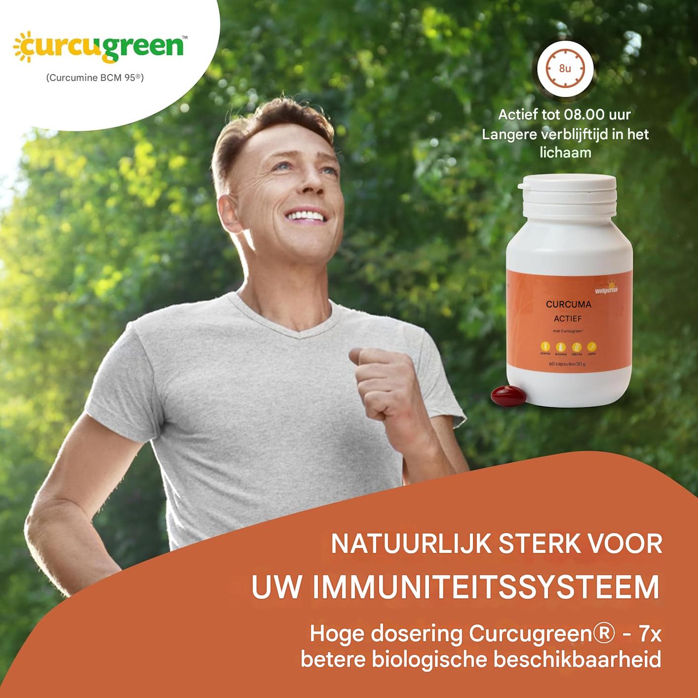 4x Wellpursan Curcuma Active (240 Capsules) – Hoogwaardige Kurkuma Capsules met BCM-95® – 7x Betere Opname, 100% Natuurlijk, GMO- en Glutenvrij