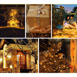LED Lichtsnoeren Buiten - Warmwit - 8 Modi - Waterdicht - Kerstdecoratie - Feestverlichting - 2 Stuks - 10M