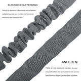 1 Stuk - Verstelbare Hoofdsteun Honden Autogordel - Elastische Autoveiligheidsgordel Voor Honden en Katten - Sterke Nylon Bungee Buffer Hondentuigje - Grijs - Geschikt Voor Kleine, Middelgrote en Grote Huisdieren - Veilig Reizen Met Huisdieren