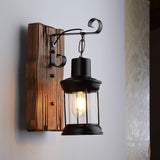 Industriële Vintage Wandlamp - Hout & Metaal - Verstelbare Hoek - E26 Fitting - Ideaal voor Thuis, Hotel & Gang Decoratie - Energieklasse A+