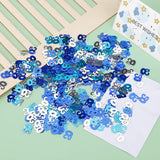 50ste Verjaardag Blauwe Confetti - Ca. 500 Stuks Feestelijke Tafelversiering - Duurzame en Herbruikbare Decoratie - Perfect voor Jubileum Feesten