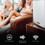 Kube4 - Draagbare Bluetooth Speaker - Tot 103 Decibel - Indoor en Outdoor Speaker - Geavanceerde Mesh-WiFi Technologie - 40 Uur Speeltijd - IPX5 Waterdicht - Perfect voor Feesten, Camping en Strand