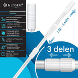 KESSER® Telescopische Zwembadstang - Aluminium Pool Cleaning Rod - 3-Delig - Verstelbaar van 1,2 m tot 3,6 m - Weerbestendig &amp; Duurzaam - Inclusief Handleiding, Zilver