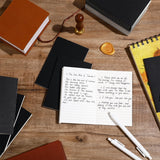 48x A6 Mini Notitieboekjes in Zwart - 9x14 cm Lijn Papier - Handzaam Pocketformaat voor Reizen, School & Werk - Compacte Schrijfboekjes