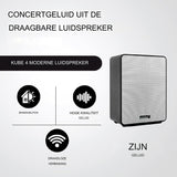 Kube4 - Draagbare Bluetooth Speaker - Tot 103 Decibel - Indoor en Outdoor Speaker - Geavanceerde Mesh-WiFi Technologie - 40 Uur Speeltijd - IPX5 Waterdicht - Perfect voor Feesten, Camping en Strand