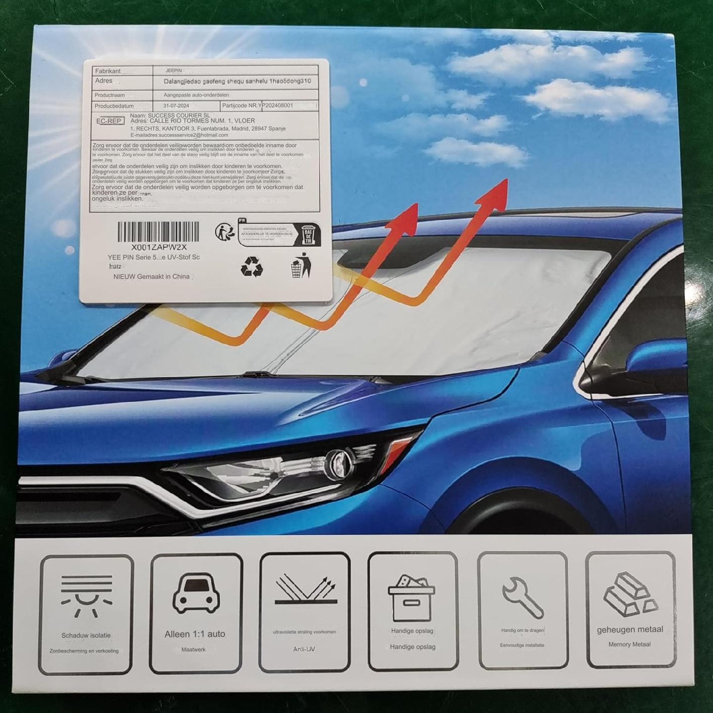 Series 5 G30 G31 Zonwering Auto Compatibel Met BMW 5 Serie G30 G31 G38 2018-2024 - Opvouwbare Auto Parasol Voorruit - UV Bescherming, Stofbescherming - Houdt De Auto Koel - Gemakkelijk Te Gebruiken En Op Te Bergen - Zilver