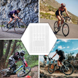 2 Stuks - Fiets Beschermfolie Set - Carbon Zwart en Wit - Ketting & Frame Stickers voor MTB, Racefiets, BMX - Duurzaam, Waterbestendig