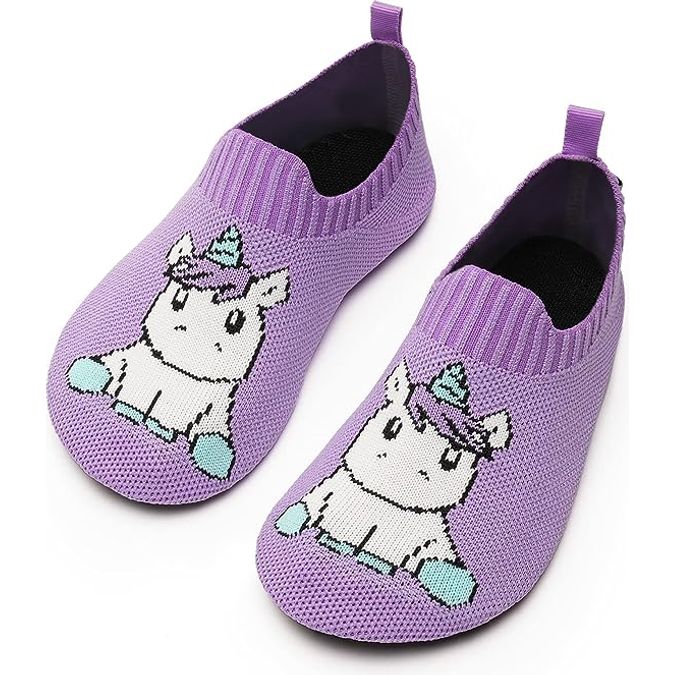Lichtgewicht Unicorn Slippers - Ademend & Antislip - Kinderen Sloffen - Zacht & Comfortabel - Geschikt voor Binnen en Buiten - Paars