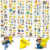 3D Pokémon Stickers voor Kinderen - 12 Vellen - Puffy Pokémon Stickers voor Jongens en Meisjes - Educatieve Beloningsstickers - Feestartikelen - Verjaardag - 17x7cm