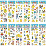 3D Pokémon Stickers voor Kinderen - 12 Vellen - Puffy Pokémon Stickers voor Jongens en Meisjes - Educatieve Beloningsstickers - Feestartikelen - Verjaardag - 17x7cm