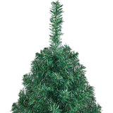 Yaheetech Kunstkerstboom - 127,5 cm Hoog - Diameter 67 cm - Onverlichte PVC Kerstboom met ca. 330 Takpunten - Inclusief Opvouwbare Metalen Standaard - Traditioneel Groen Ontwerp