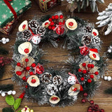 Kerstboom Bellen - Metalen Kerstbellen met Linten - Decoratieve Kerstversiering - Set van 12 - Rode en Witte