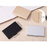 3 Delige Set RVS Visitekaarthouders - Stijlvolle en Robuuste Roestvrijstalen Visitekaarthouders Set – Professionele Uitstraling voor Zakenlieden en Ondernemers – Compacte en Draagbare Business Card Cases in Zwart, Goud, Zilver – Ruimte voor 13 Kaarten