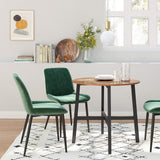 Ronde Eettafel Ø80 cm – Industriële Keukentafel Voor Woonkamer Of Kantoor – Rustiek Bruin Tafelblad En Zwart Stalen Frame – VASAGLE Stijlvolle Ronde Tafel – Stevige Eettafel Voor 2–4 Personen – 80 x 75 cm