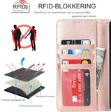 Samsung Galaxy Note 10 Plus Hoesje Portemonnee met Kaarthouder,voor Samsung Note 10 Plus Telefoonhoesje voor Vrouwen,voor Samsung Note 10 Plus Flip Cover met Creditcardhouder-Roségoud-Luxe Wallet Hoesje-Modieus Telefoonhoesje-Hoogwaardige Beschermhoes