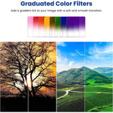 Neewer 24-Delig Filter Kit voor Cokin M (P) Serie - Resin ND Filter, Graduated Full Color Filter Set