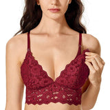 Momanda - Voedingsbeha - Kant - Beugelloos - Padded - Borstvoedings-BH - Maat 85C - Dames - Kanten Beha - Zwangerschapslingerie - Bralette