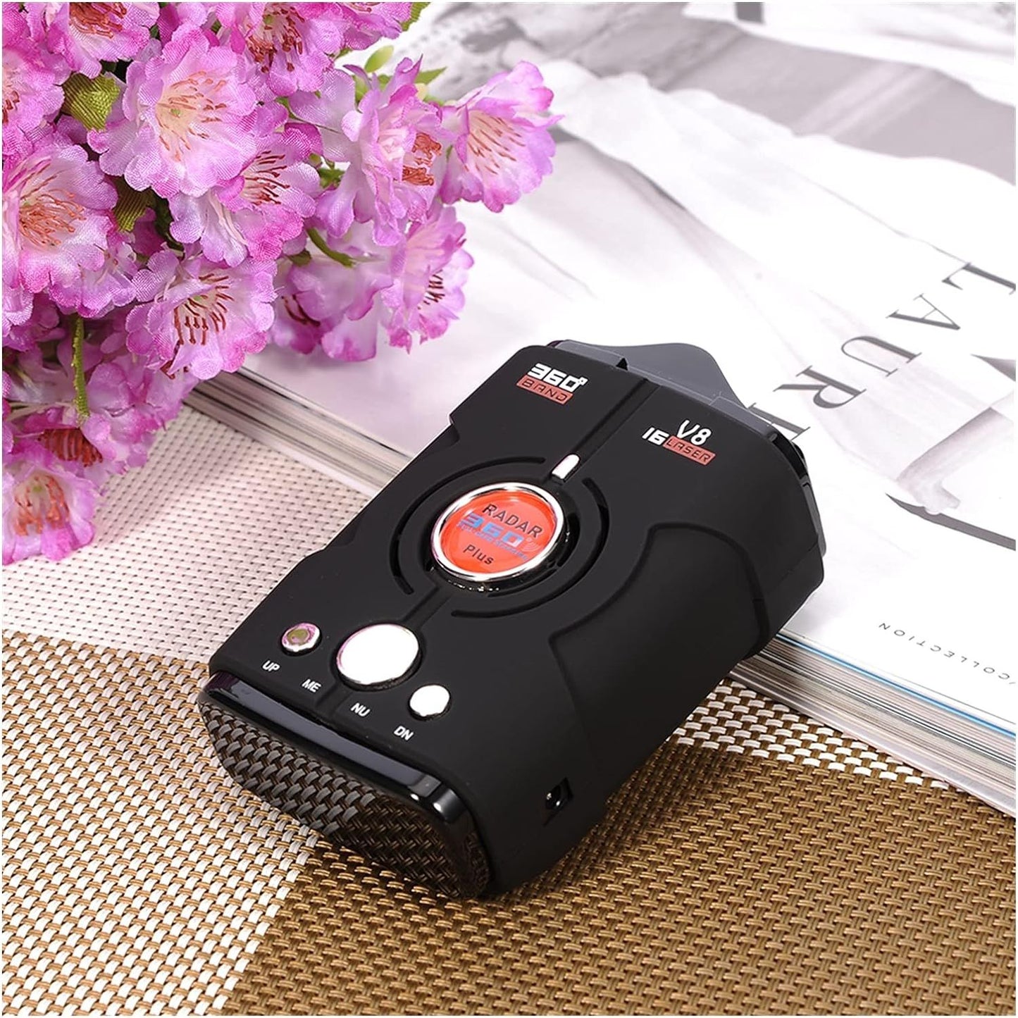 360-Graden Radar Detector - Snelheid Monitor Detectie - Radar Verklikker - Super Heterodyne Technologie voor Optimale Waarschuwing - V8 Radar Detector - Uitgebreide Snelheidsmonitoring - Geschikt voor 12V Auto's - Meerdere Frequentiebereiken