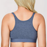 Gratlin Dames Voedings Sport BH – Plus Size – Katoenen Borstvoedingsbh – Maternity Bralette – Zonder Beugel – Racerback – Ademend Comfort – Maat XXL