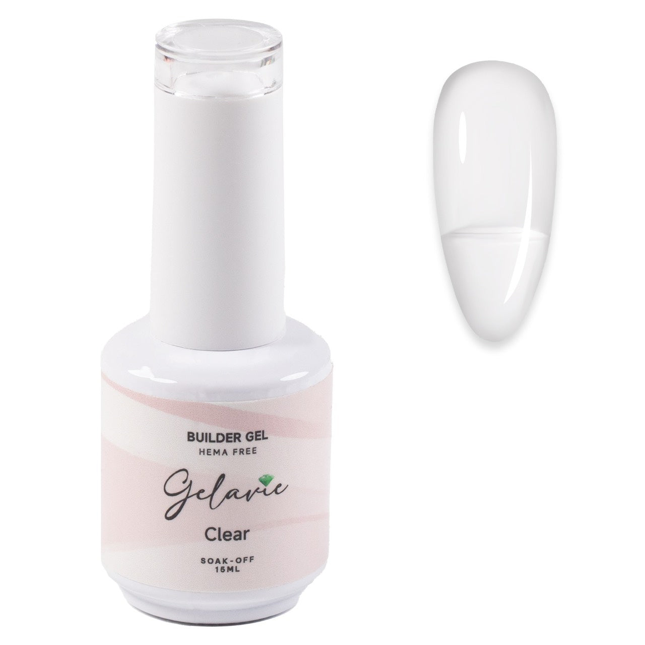12 -Stuks - 18ml Transparante Builder Gel - Soak-Off Heldere Nagelgel - HEMA-Vrije UV-Gel voor Sterke en Duurzame Nagelverlenging - Ideaal voor Manicure, Nagelversterking en Design - Professioneel Gebruik en Thuisgebruik