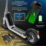 Kesser - E-Scooter met Krachtige 450W Motor - 3 Snelheidsstanden - 36V Verwijderbare 10Ah Accu voor 40 km Actieradius - Carbon-Staal Design - TÜV Gecertificeerd - Snel Oplaadbaar met USB en Handige Smart Features