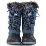 Gevoerde Dames Snowboots - Warme Winter laarzen - Waterdicht & Antislip - Comfortabele Gevoerde Laarzen - voor Koude Weersomstandigheden - Sneeuw Laarzen - Suede - Maat 37 - Blauw