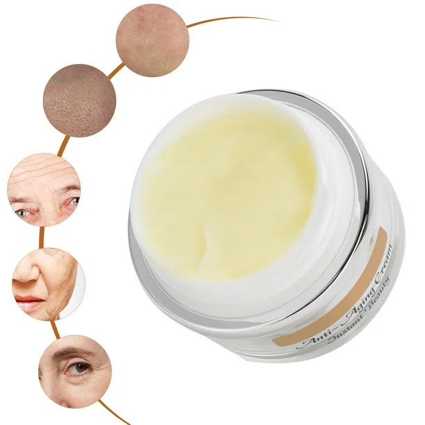 Anti-Aging Gezichtscrème – Anti-Rimpel Hydraterende Gezichtsverzorging – Polypeptide Nachtcrème – Voedende Crème Voor Huidversteviging – 50g – Anti-Veroudering Crème Voor Vrouwen en Mannen