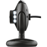 Trust Spotlight Pro – Webcam – 640 x 480 Resolutie – Ingebouwde Microfoon – 6 Dimbare LED Lampjes – USB Aansluiting – 170 cm Kabel – Zwart