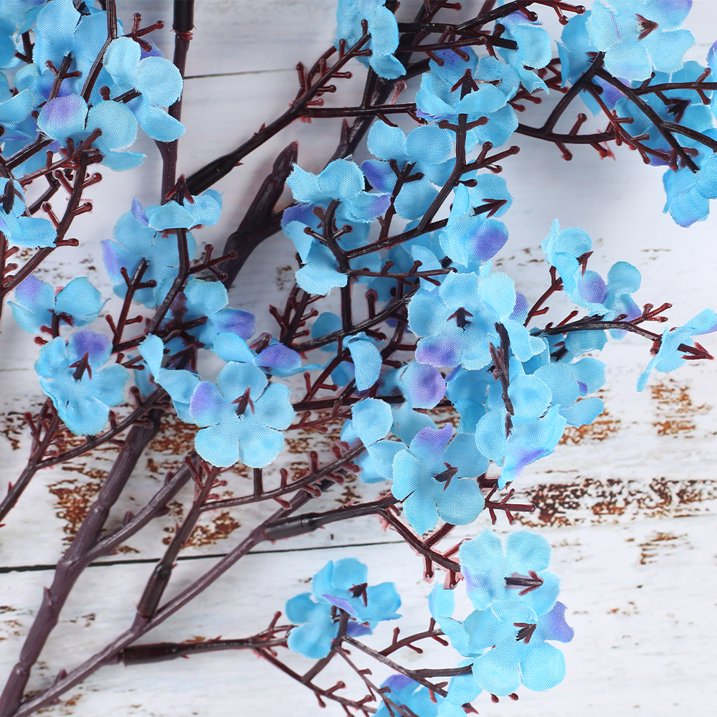 Titel: Hoogwaardige Kunstbloemen Boeketten - Mix van Kersenbloesem, Perzikbloesem en Pruimenbloesem - Natuurlijke Uitstraling Zijden Takken - Perfect voor Huisdecoratie en Speciale Gelegenheden - Duurzaam en Onderhoudsvrij