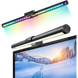 LED Schermverlichting - Elektronische Leeslamp - USB Aangedreven Monitor Lichtstrip voor Thuis & Kantoor - Ideaal voor Gameroom - Warm/Koud Lichtopties -Zwart