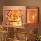 Bunk Bed Canopy Tent – Anti-Val Bescherming, Lichtreductie &amp; Privacy Tent voor Stapelbedden – Ademend, Wasbaar en Comfortabel – Geschikt voor Kinderen &amp; Volwassenen (90x190 cm)