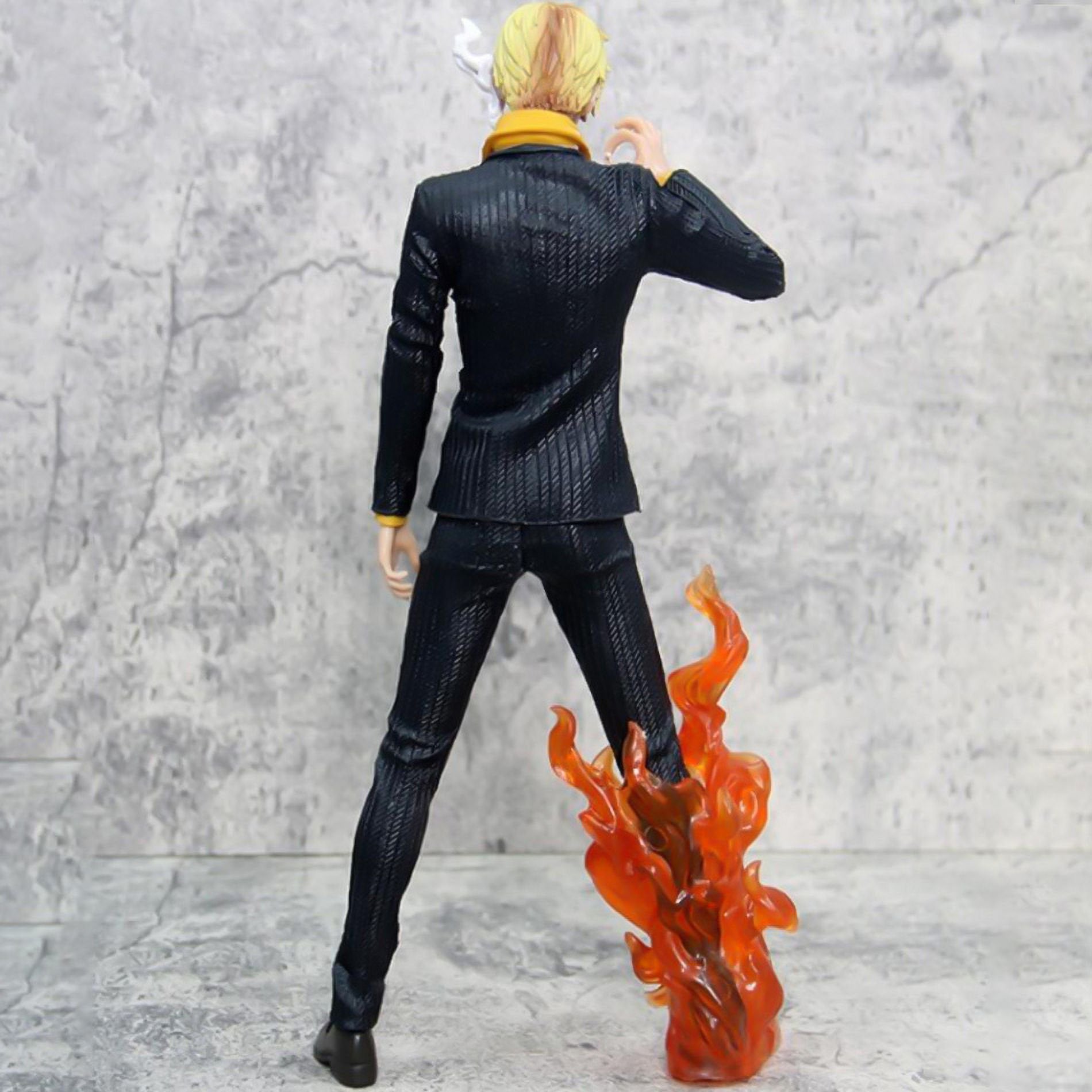 Sanji Vinsmoke Diable Jambe Actiefiguur – One Piece Collectible 32cm | Premium PVC Verzamelfiguur met Dynamische Vuureffecten, Anime Decoratie Beeld voor Fans & Verzamelaars | Hoogwaardige Kwaliteit Cadeau voor Manga Liefhebbers
