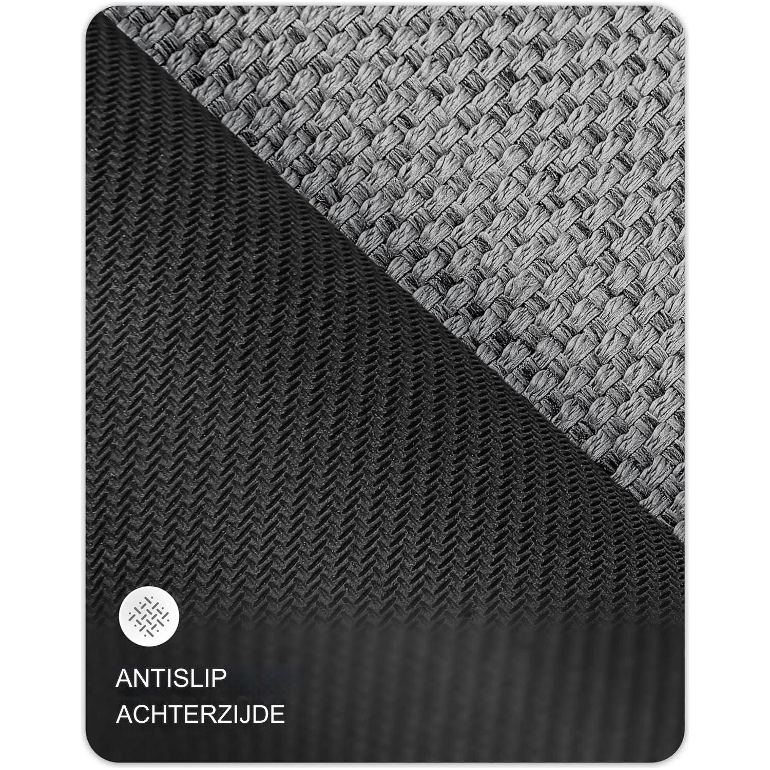 25x43 cm Deurmat - Binnen-/buitenmat - Deurmat voor binnen voor entree - Antislip Wasbaar Laag Profiel Binnenmat - Entree Mat Entree Tapijt Deurmat Binnen Ingang - Licht Grijs