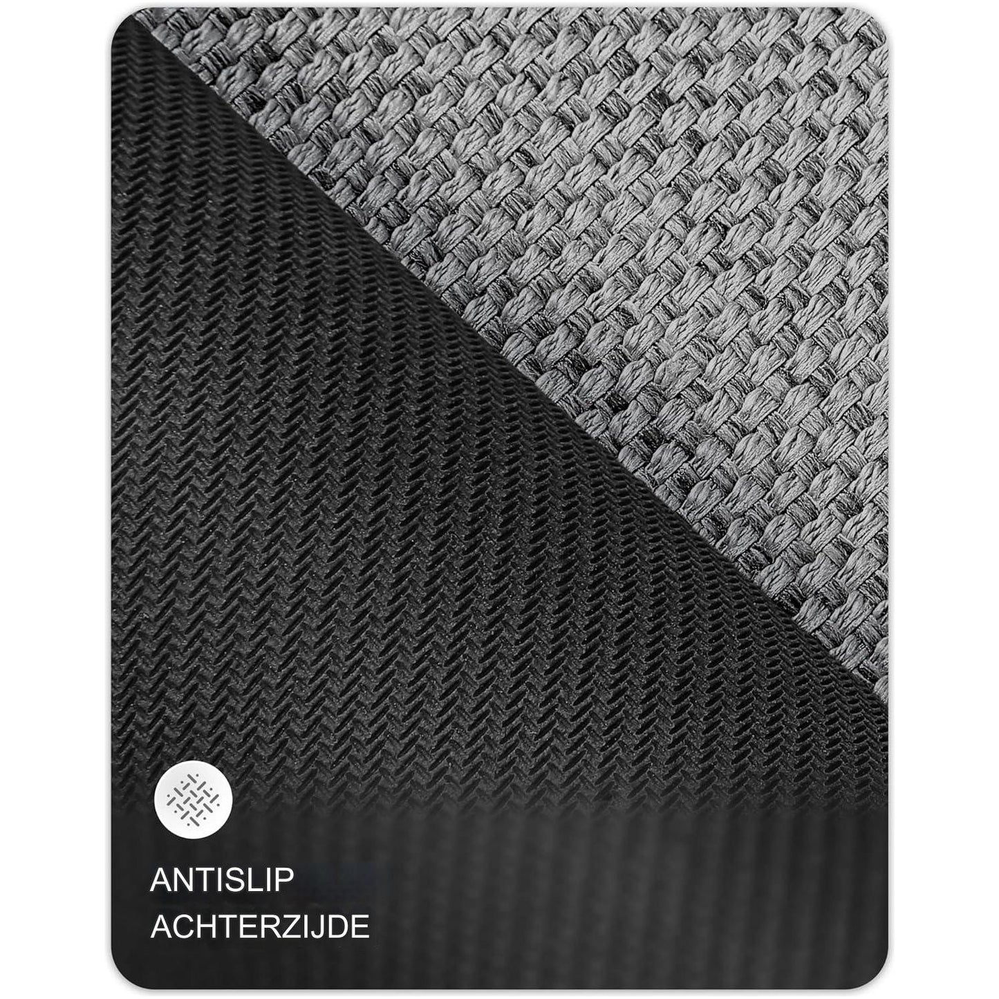 25x43 cm Deurmat - Binnen-/buitenmat - Deurmat voor binnen voor entree - Antislip Wasbaar Laag Profiel Binnenmat - Entree Mat Entree Tapijt Deurmat Binnen Ingang - Licht Grijs