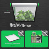 Hydroponics Kweektent 122x61x183cm – Indoor Kweekkast Met Reflecterende Mylar Binnenkant – Lichtdichte Plantentent Met Meerdere Deuren, Dubbele Ventilatiegaten &amp; Vloertray – Metalen Frame – Voor Binnenteelt Van Groenten &amp; Kruiden