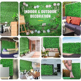 4 Stuks - Kunstmatige Boxwood Panelen 24"x16" - UV Groene Kunstmatige Gras Achtergrondwand - Decoratie Privacy Scherm - Binnen- en Buiten Gebruik - Tuin en Achtertuin - Eenvoudige Installatie