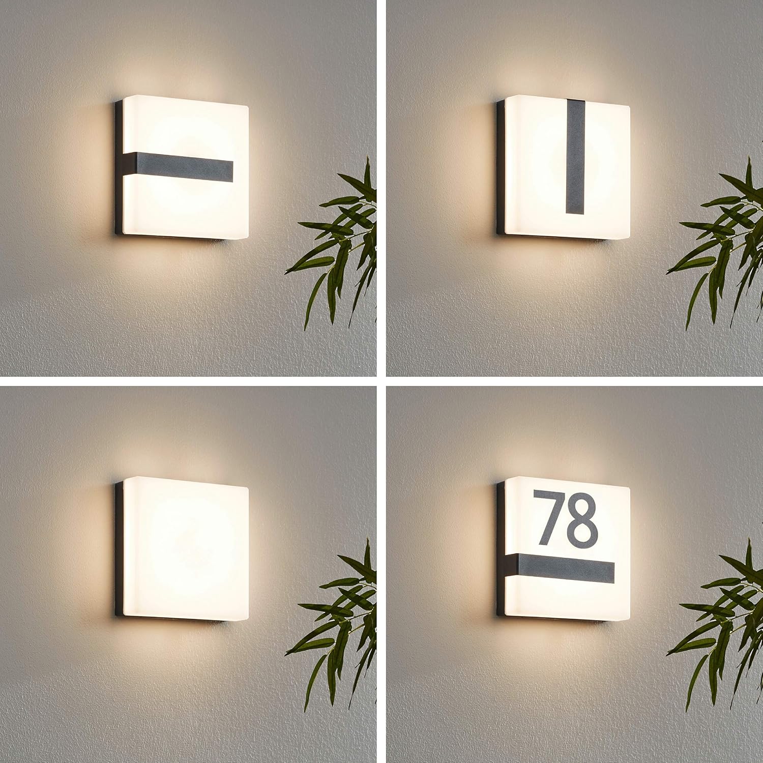 Eglo Torazza C LED buiten wandlamp 14W – wandverlichting buitenlamp IP44 dimbaar Bluetooth lamp – antraciet wandlamp met warm wit licht 3000K 1400 lumen – gevelverlichting tuinlamp balkon terras verlichting