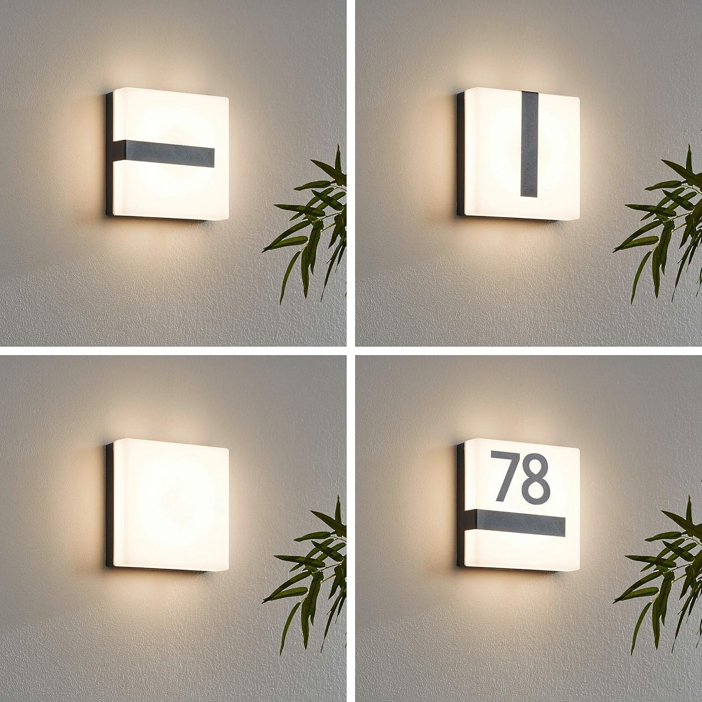 Eglo Torazza C LED buiten wandlamp 14W – wandverlichting buitenlamp IP44 dimbaar Bluetooth lamp – antraciet wandlamp met warm wit licht 3000K 1400 lumen – gevelverlichting tuinlamp balkon terras verlichting