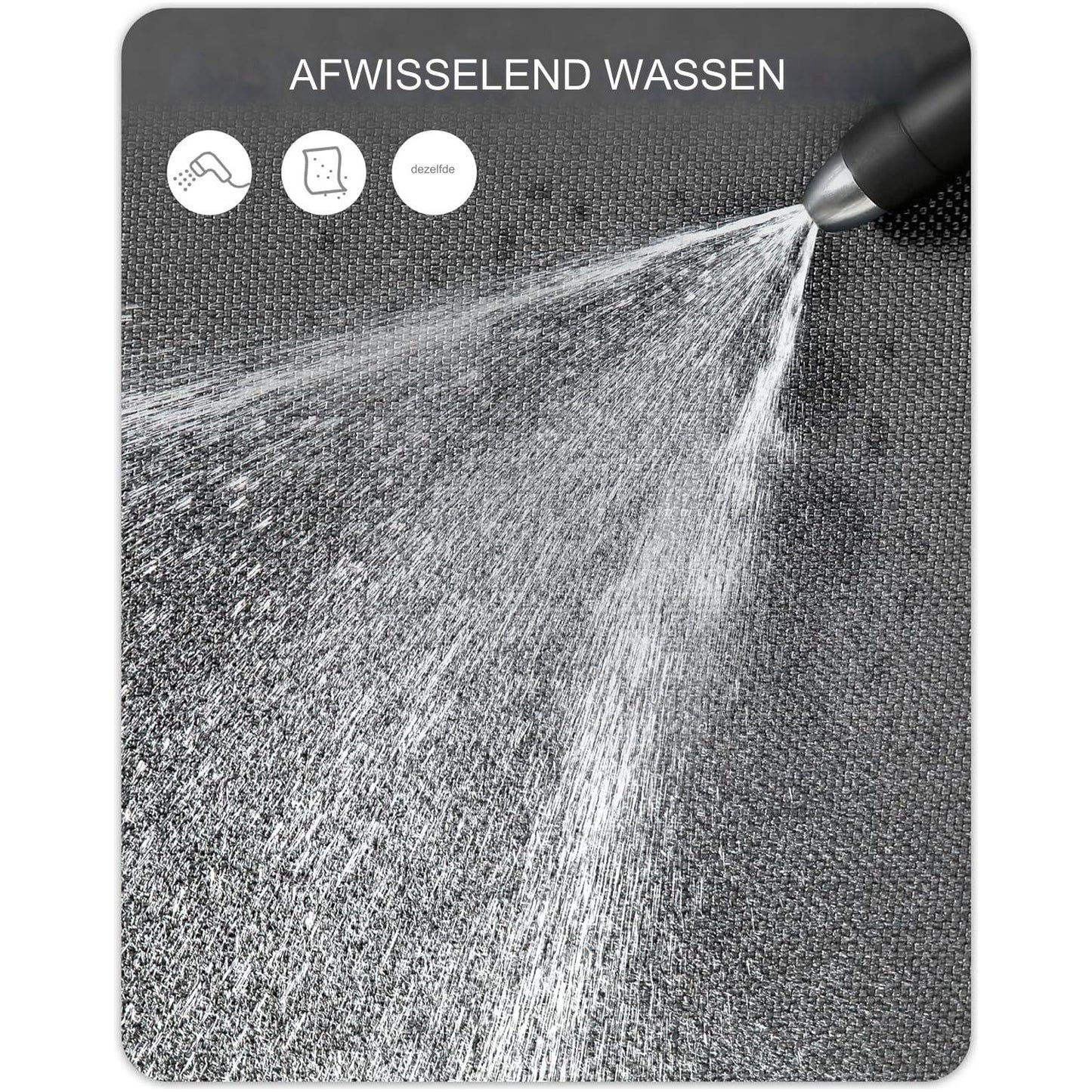 25x43 cm Deurmat - Binnen-/buitenmat - Deurmat voor binnen voor entree - Antislip Wasbaar Laag Profiel Binnenmat - Entree Mat Entree Tapijt Deurmat Binnen Ingang - Licht Grijs