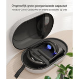 Syntech Grote Harde Draagtas - Compatibel Met Oculus Quest 3/2/Pro/Pico4 Accessoires - VR Headset Met Elite Strap, Touch Controllers En Accessoires - Hoge Capaciteit Voor Opslag En Reizen - Spatwaterdicht EVA Bescherming - Grijs