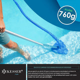 KESSER® Telescopische Zwembadstang - Aluminium Pool Cleaning Rod - 3-Delig - Verstelbaar van 1,2 m tot 3,6 m - Weerbestendig &amp; Duurzaam - Inclusief Handleiding, Zilver