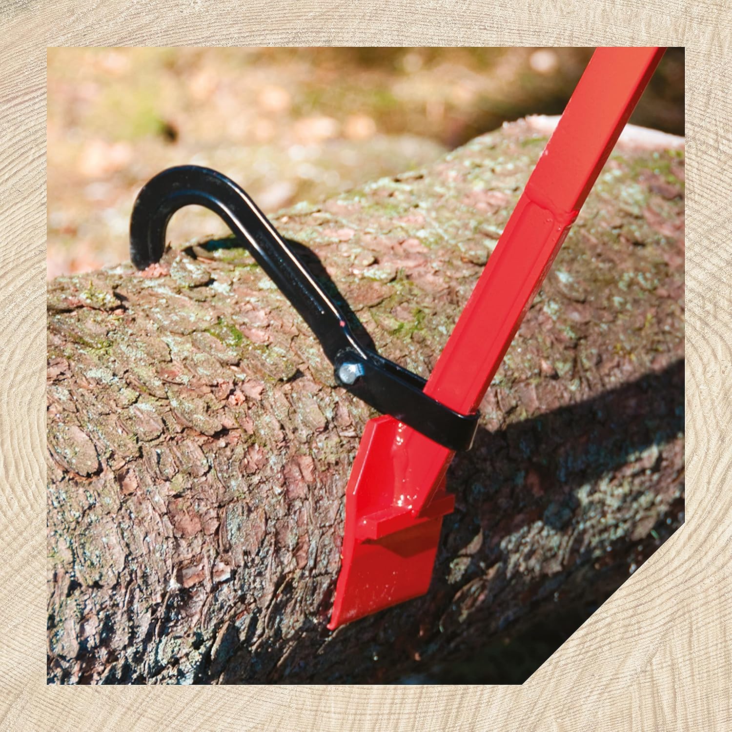 Oregon Professionele Boomvellershefboom – 130 cm Gesmede Breekijzer met Schuivende Kantshaak, Antislip Handgreep en Gebogen Ergonomisch Ontwerp – Heavy Duty Boomhaak/Wig voor Houtbewerking (536305)