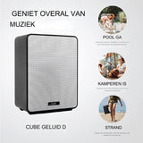 Kube4 - Draagbare Bluetooth Speaker - Tot 103 Decibel - Indoor en Outdoor Speaker - Geavanceerde Mesh-WiFi Technologie - 40 Uur Speeltijd - IPX5 Waterdicht - Perfect voor Feesten, Camping en Strand