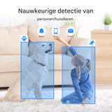 XIAOVV Q2 Beveiligingscamera - Slimme IP Camera - Draadloze WiFi Camera voor Binnen - Beweegdetectie en Nachtzicht - Mini Camera met Groothoeklens - Surveillance Camera - HD Home Security Cam met Appbediening