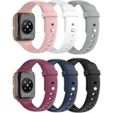 5 Stuks - Quick Release Soft Silicone Sportband - Geschikt voor OPPO Watch 46mm - Vervangende Smartwatch Banden voor Smart Fitness Horloge