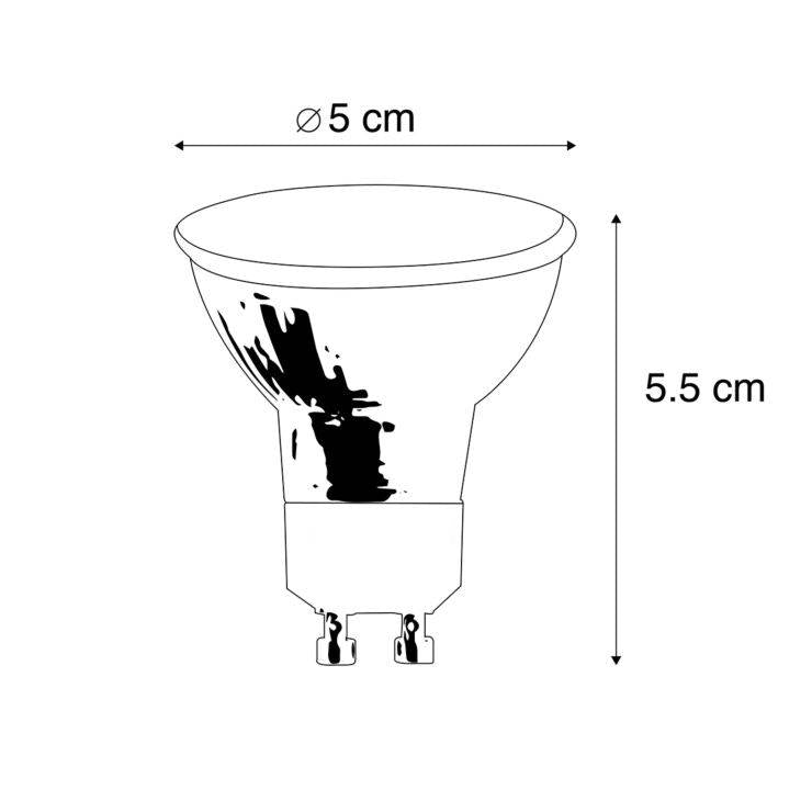 6-Pack Vierkante LED Inbouwspots met Kantelbare GU10 Fitting - LED Lampen Spots - Dimbare, Energiezuinige A++ Verlichting - IP44, Warm Wit (2700K) Of Koud Wit (6000K) - Wit - CE/RoHS