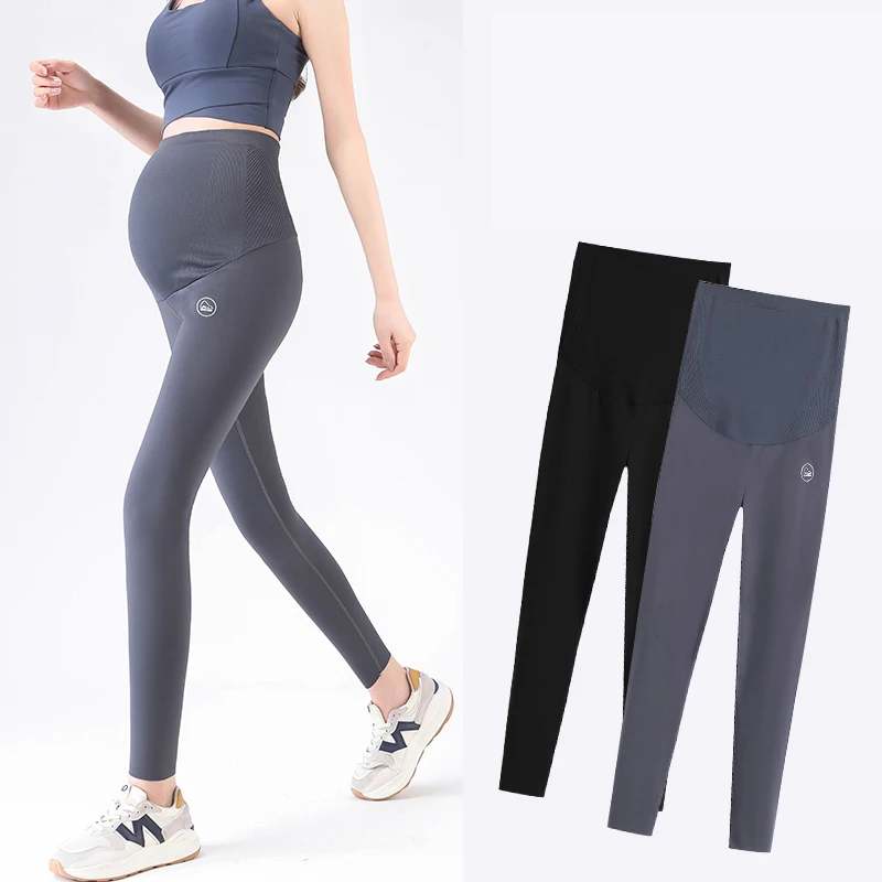 Herfst Naadloze Nylon Zwangerschapslegging - Comfort & Stijl voor Aanstaande Moeders - Perfecte Pasvorm in Maat M - Natuurlijke Kleur, Tijdloos Ontwerp - Duurzaam en Rekbaar Materiaal - Ideaal voor Sport en Dagelijks Gebruik