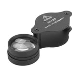 30x26mm Optische Vergrootglas - Professionele Juweliersloep - Voor Munten, Postzegels & Sieraden Inspectie - Compact en Opvouwbaar - Zwart