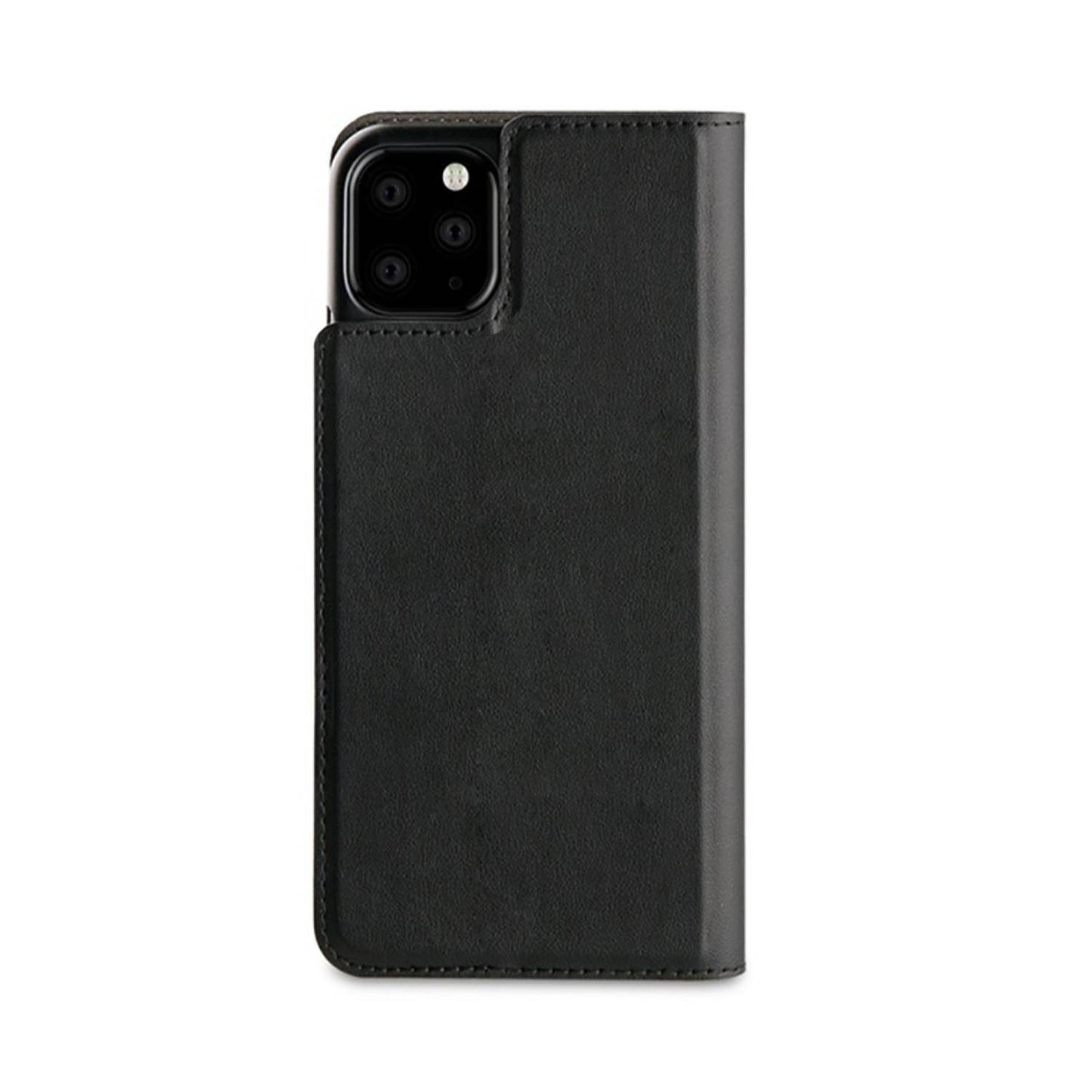 iPhone 11 Flip Hoesje – PU Leren Boekhoesje – Magnetische Sluiting – Wallet Case met Kaarthouder – Telefoonstandaard – Luxe Mat Zwart